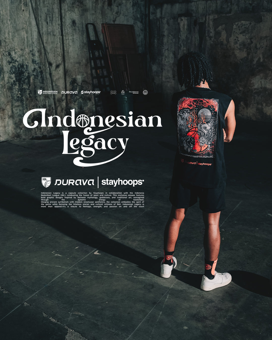 Indonesia Legacy 2.0: Kolaborasi IBL x Durava x Stayhoops yang Menghadirkan Streetwear Berjiwa Budaya