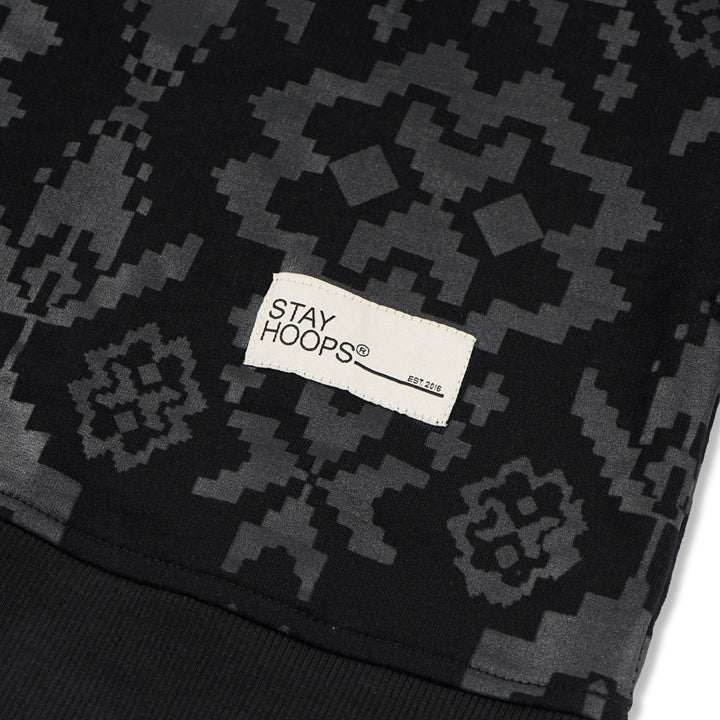 BoB Songket Fullprint Sweatshirt Black