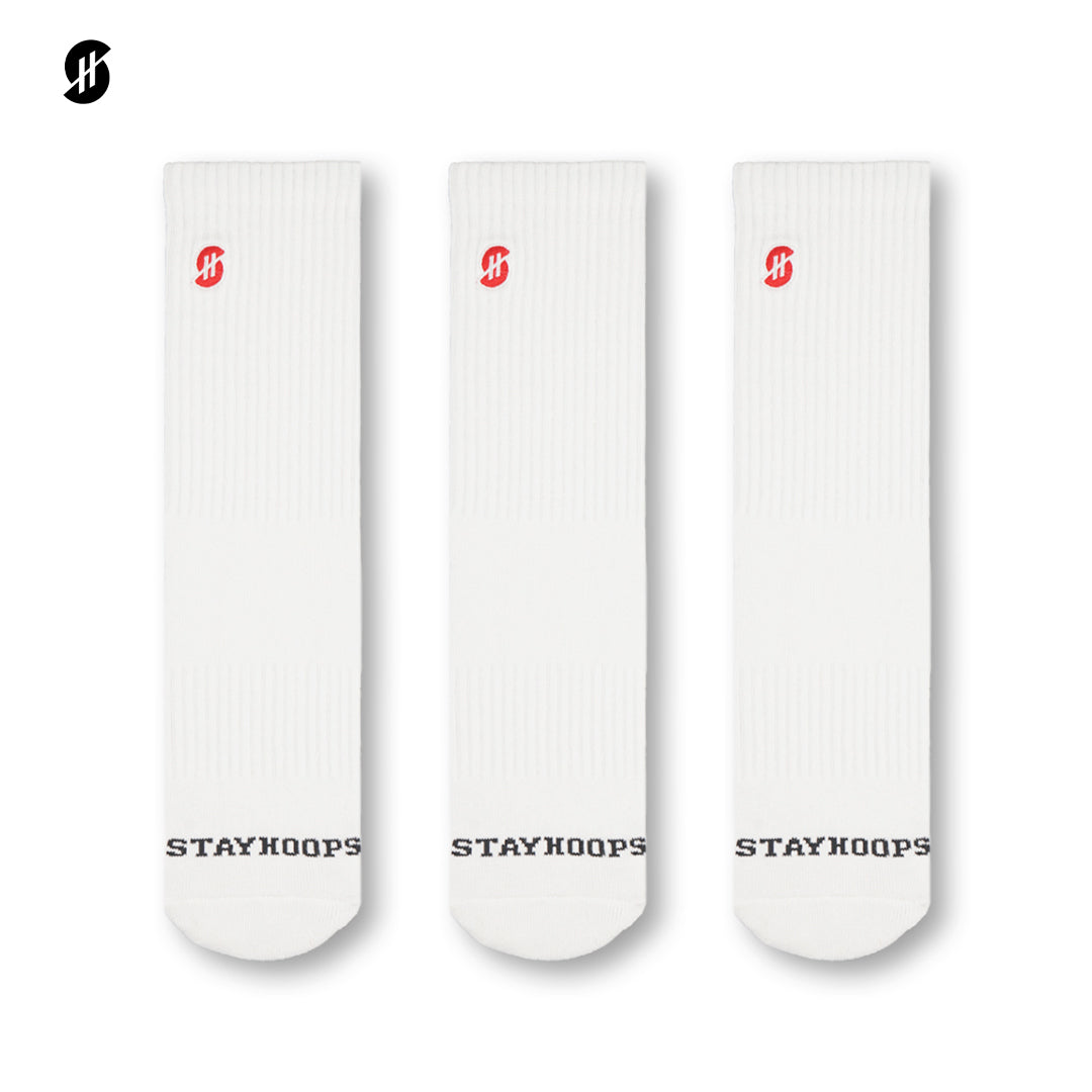 Triple White Set - Bundle Socks