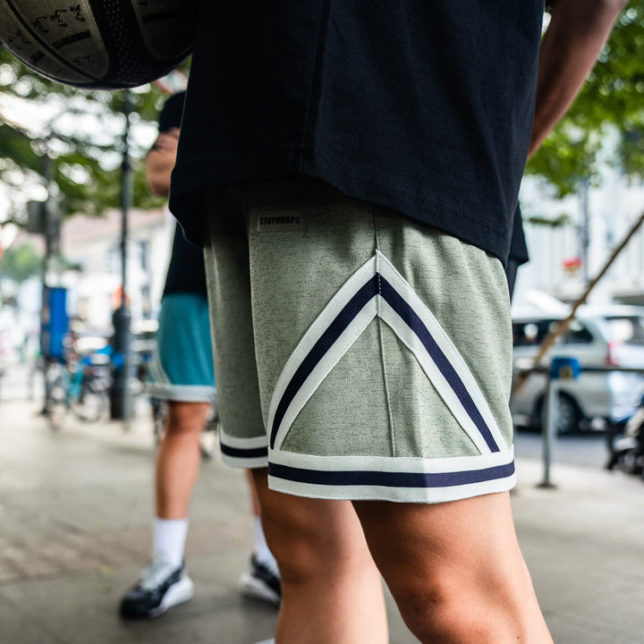 Athletic Listed Shorts Sage Green